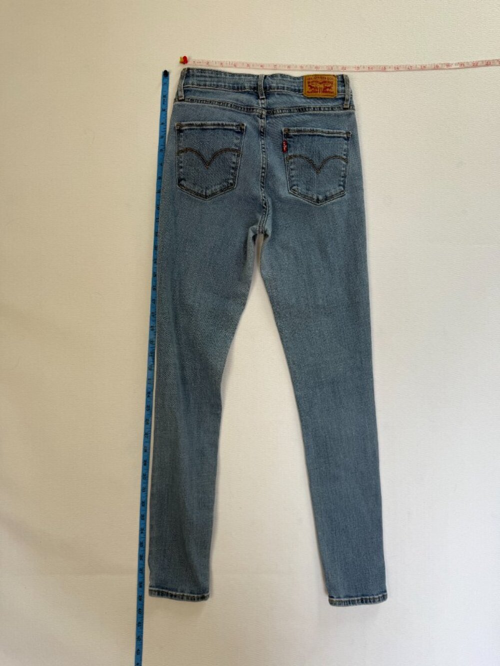 💖 2/40 Levi’s 721 High Rise Skinny Jeans Light Wash Size 27 - Picture 3 of 6
